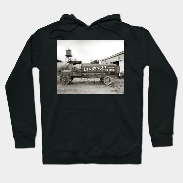 Lightning Motor Fuel Truck, 1920. Vintage Photo Hoodie by historyphoto